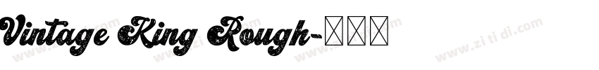 Vintage King Rough字体转换